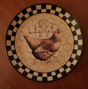 Unbranded Rooster Plate Decor 10"